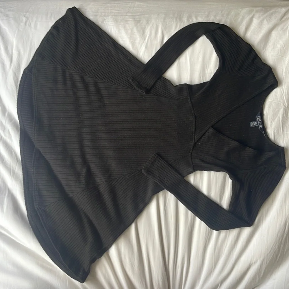 American Eagle Black Long Sleeve Dress - Picture 1 of 2
